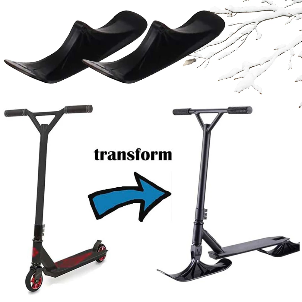 1/Pair Scooter Slitta Slitta da sci Slitta Tavola da sci Slitta da neve Set Scooter da sci da neve per bambini Accessori da sci all'aperto