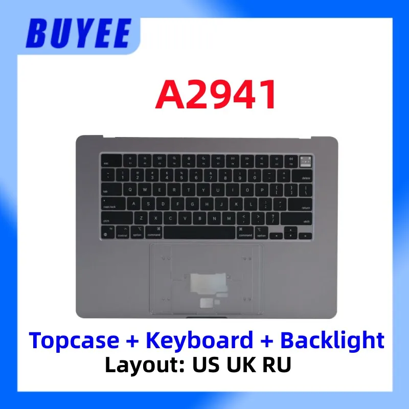 topcase palmrest keyboard backlight ingles eua reino unido ru russo substituicao fit para macbook air m2 a2941 153 novo 01