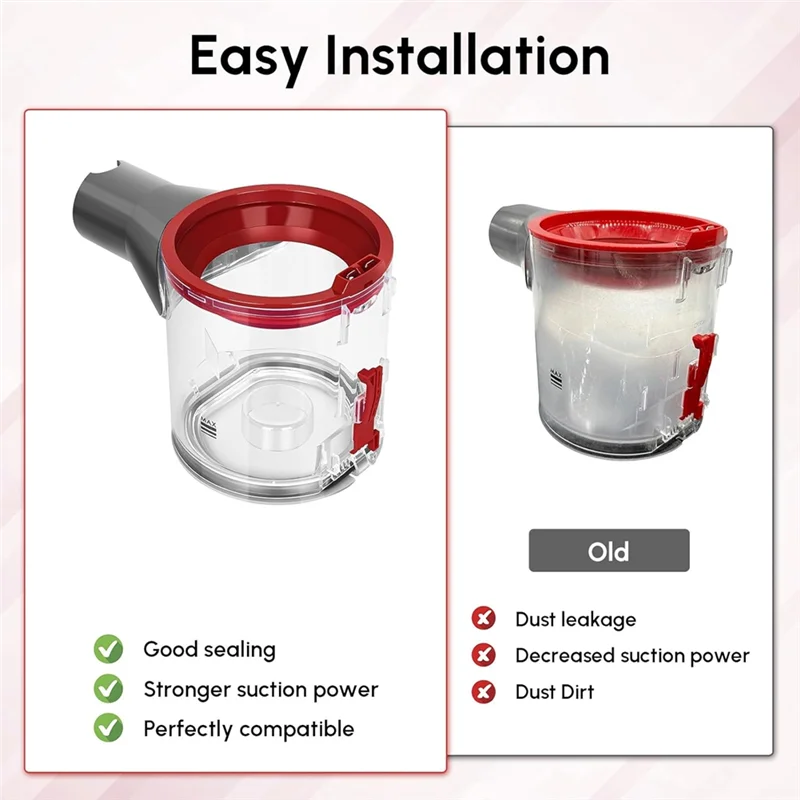 BAAM-صندوق الغبار مع قطع غيار الفلتر لدايسون V7 V8 SV10 SV11 ملحقات المكنسة الكهربائية مجموعة صناديق العلب