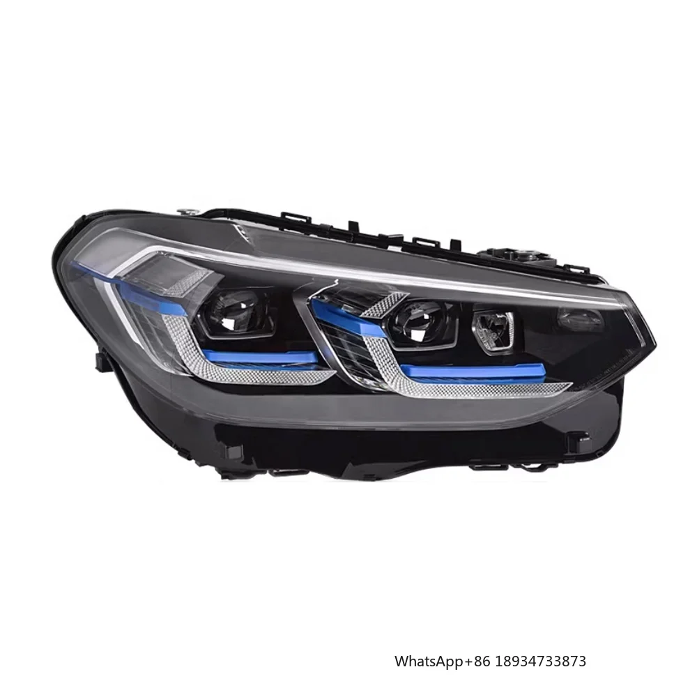 Car Head Light for BMW X3 G01 F97 Upgrade Laser Lci Style Headlight Fog Steering High and Low Beam Accessories Plug and Play