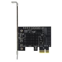 PCIE X1 to SATA3.0 Controller Card 4-Port SATA3.0 6Gbps Expansion Card SATA3.0 Expansion Card with Low Profile Bracket Dropship