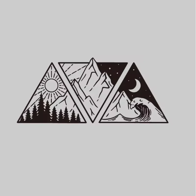 Car Styling Ocean Mountain Decals, Camper Van Motorhome SUV Decor Vinyl Stickers Accessories Tunning Auto Parts - view 2