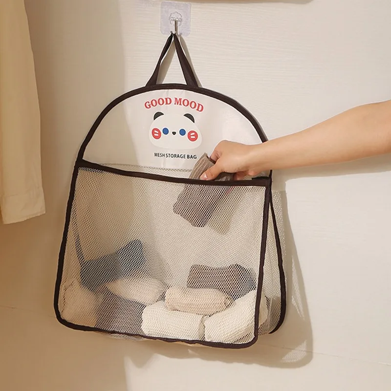 

Сетчатая сумка большой емкости для хранения нижнего белья, носков, настенная корзина для хранения, подвесная сетка для хранения игрушек для ванны, быстросохнущая сетка, быстросохнущая