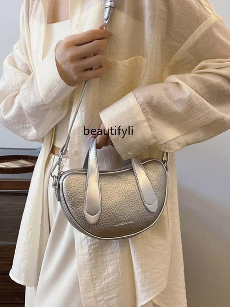 Simple High Sense Hand Holding Bucket Bag Women's Summer New Fashion All-Match Shoulder Bag Trendy Women's Bags