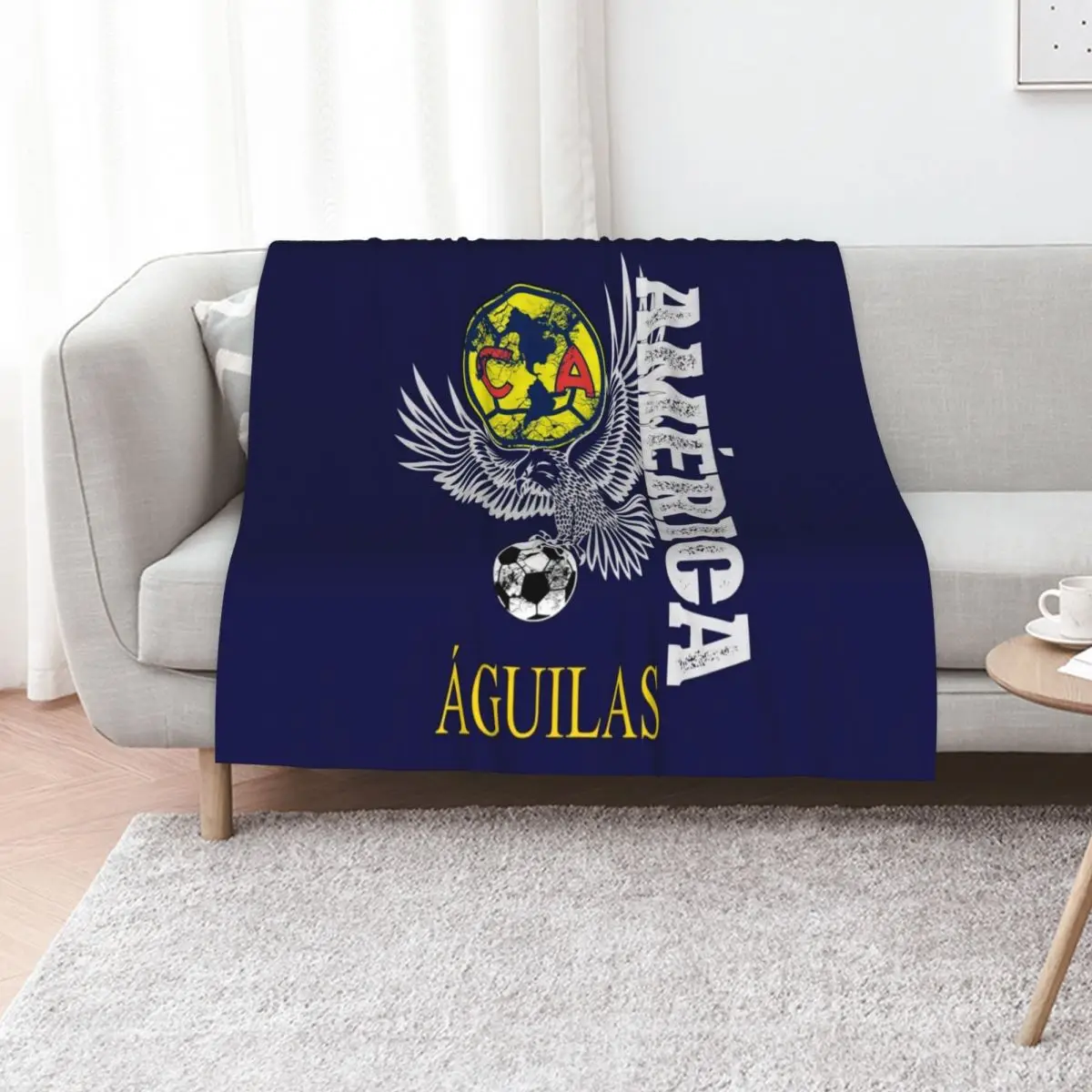 

Aguilas del America Playera Futbol Mexicano Liga Mx Throw Blanket christmas gifts Comforter Plush blankets and throws Blankets