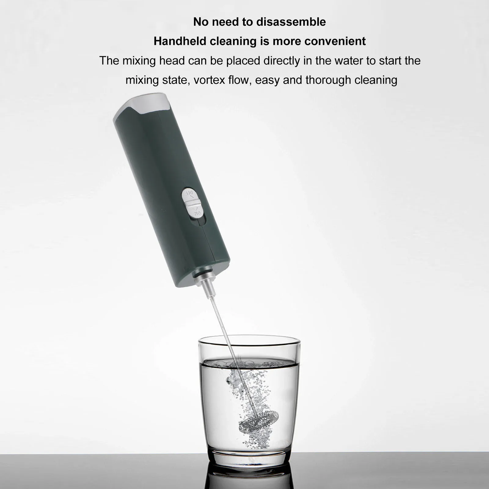 電動ミルク泡立て器多機能効率的な低ノイズミニハンド泡立て器ワンドコーヒーラテホットチョコレート用