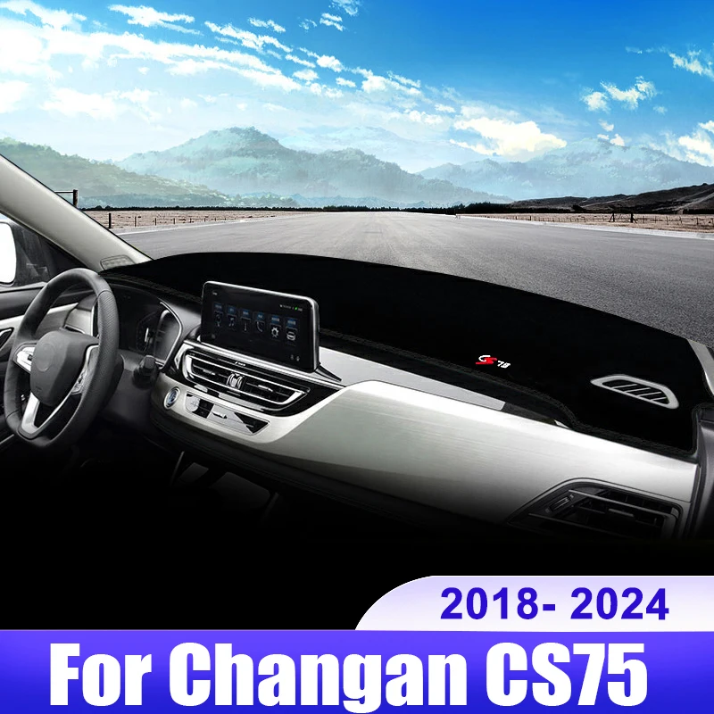 

For Changan CS75 2018 2019 2020 2021 2022 2023 2024 CS 75 Car Dashboard Cover Dash Mat Sun Shade Non-slip Pad Accessories