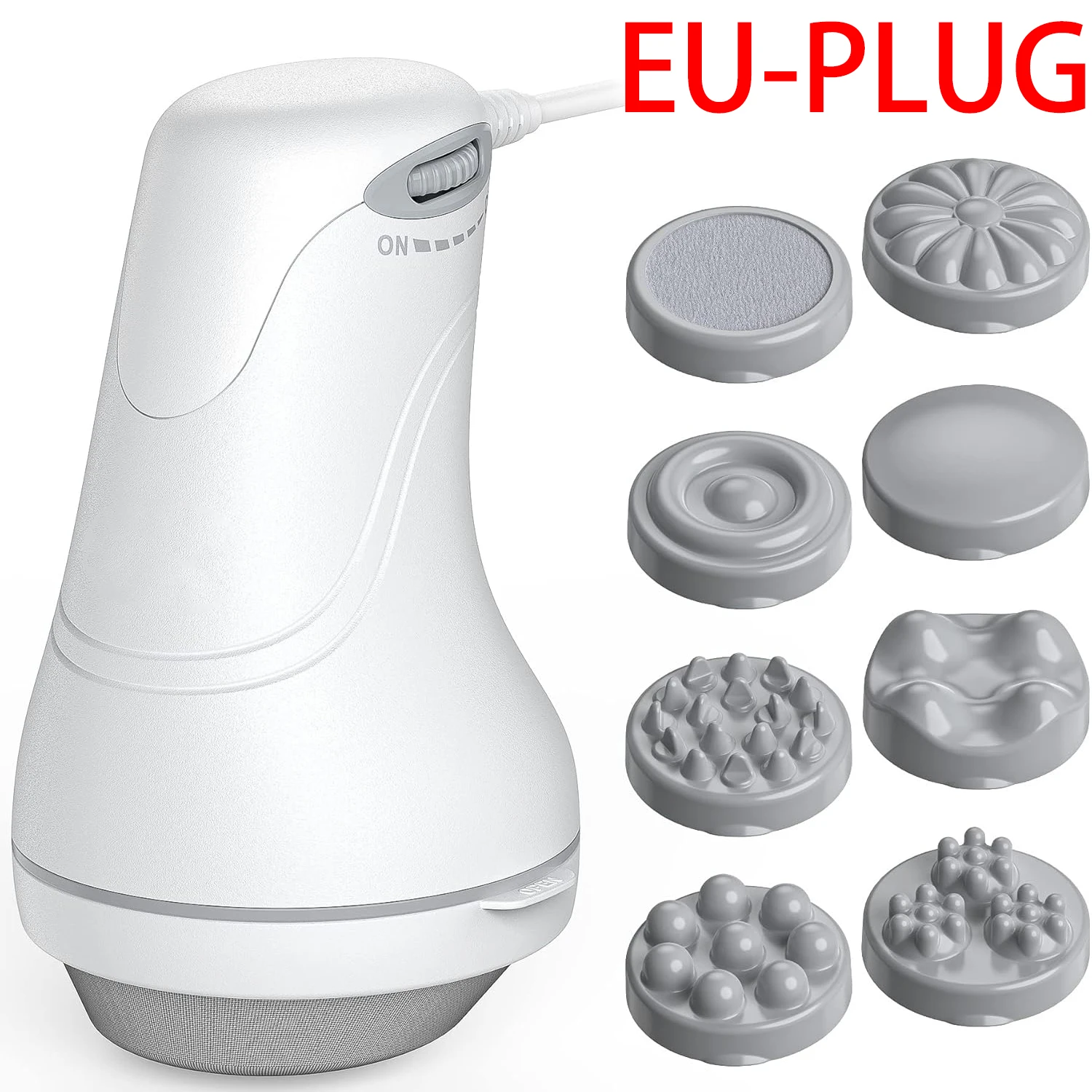 Electric massager with 8 massage heads for tummy, legs and hips to help shape the body, relax the body, and relieve stress.