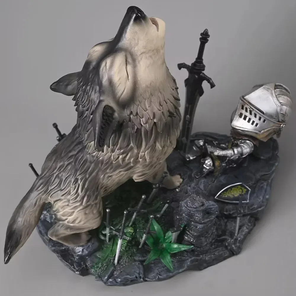 تمثال Dark Souls The Great Gray Wolf Sif لعبة مجسمة قابلة للجمع لهدية عيد الميلاد