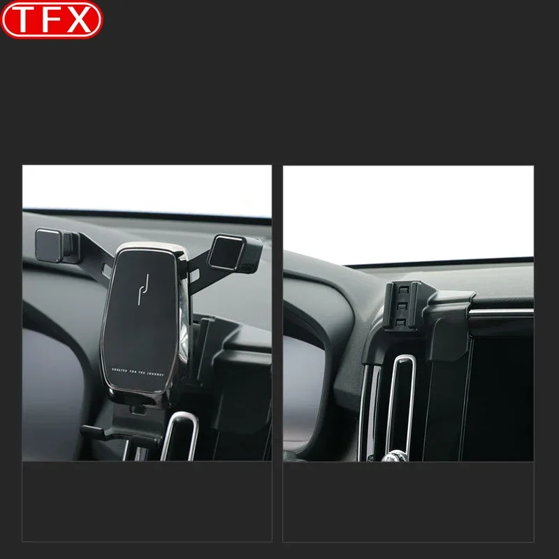 For Volvo XC40 2020 2021 2022 Car Styling Mobile Phone Holder Air Vent Mount Gravity Bracket Stand Auto Modified Accessories