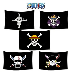 Anime One Piece Straw Hat Pirates Flag Home Bedroom Wall Decor Banner Printed Painting Luffy Skull Flags Toys Kids Birthday Gift