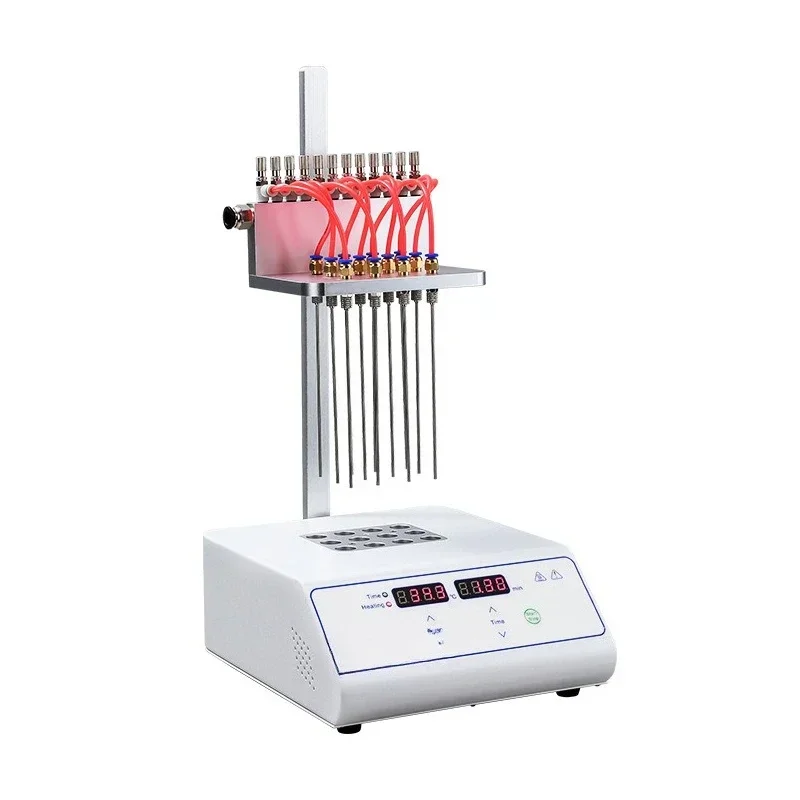 Nitrogen blowing instrument Laboratory digital display constant temperature nitrogen drying instrument LC-DCY-12GP/24GP