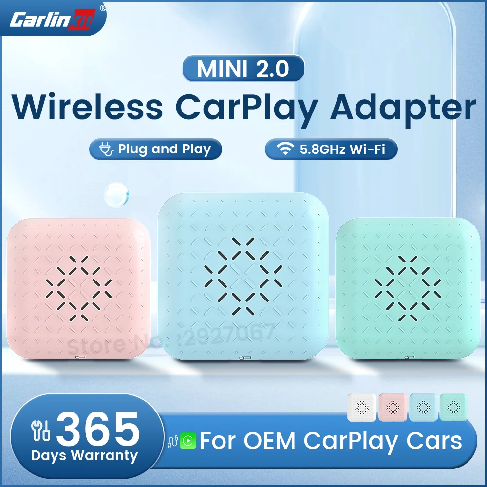 

CarlinKit Mini 2 Car Play Box Wireless CarPlay Adapter for Toyota Nissan Skoda Peugeot Seat Citroen Audi Opel Kia Ford MG VW