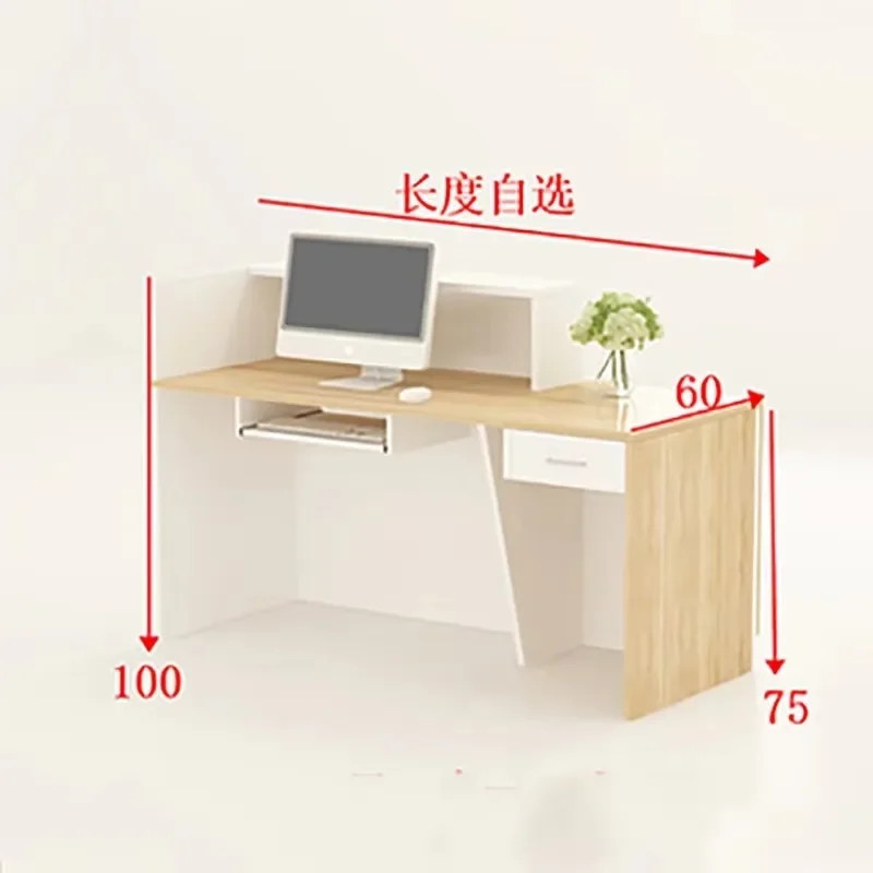 #Nordic Style Reception Desk Unique Rustic Design Luxury Bar Counter Vintage Center Escritorio De Recepcion Commercial Furniture