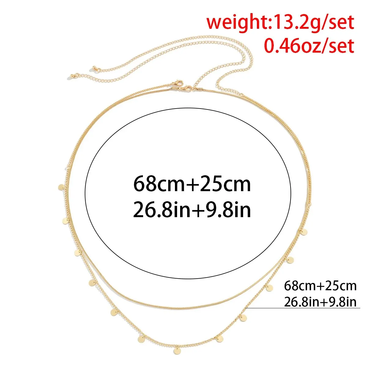 Ingemark 2Pcs/Set Sexy Sequins Belly Waist Chain for Women Summer Bikini Multilayer Thin Chain Body Jewelry Y2K Accessories New image 4