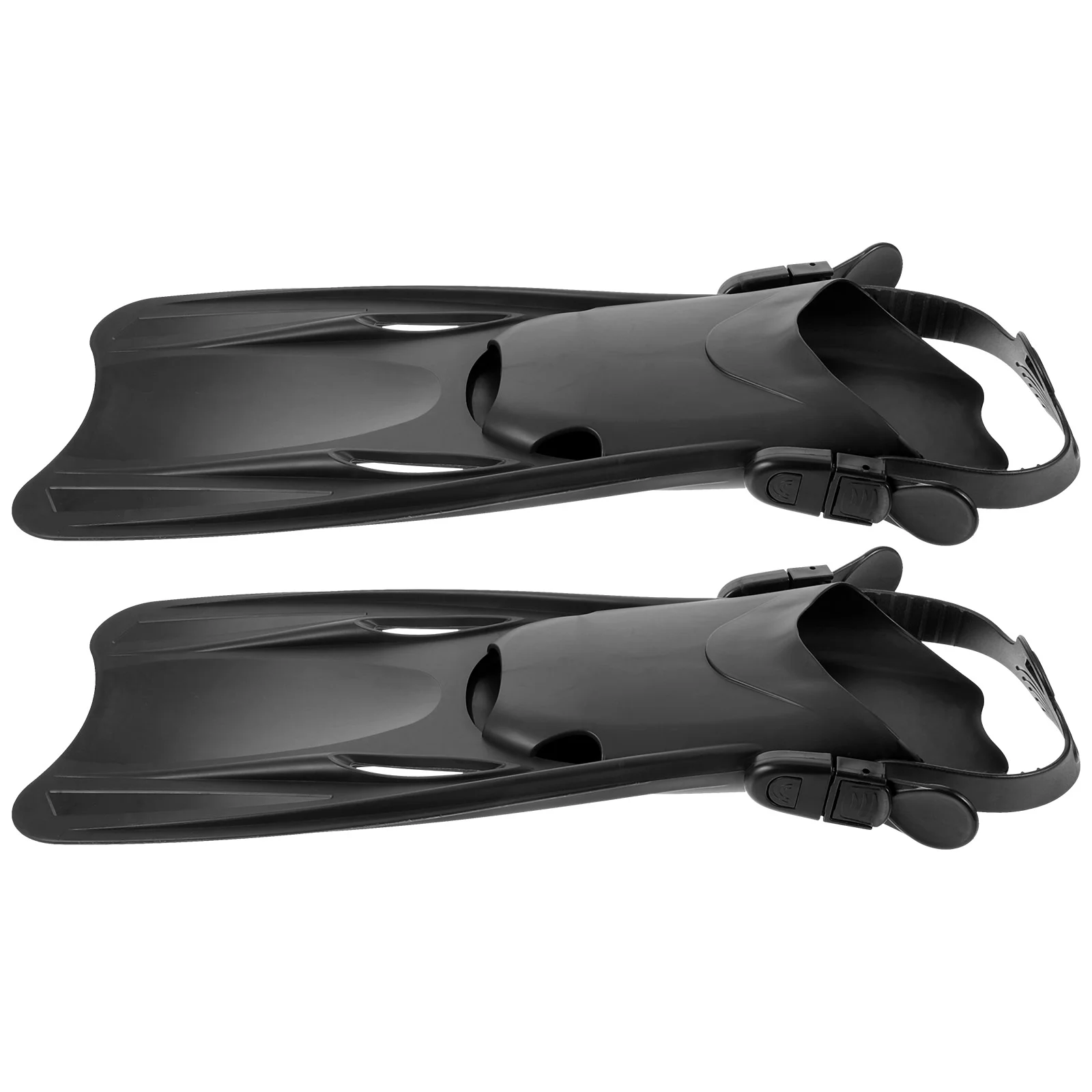 Snorkeling Gear for Adults Swim Fins Swimming Training Flipper Girl Diving Flippers Black Travel