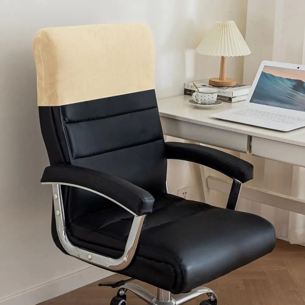 Elastic Office Chair Backrest Cover Chair Back Protector Backrest Slipcover Dust-proof Chair Back Covers Chair Head Pillowcase