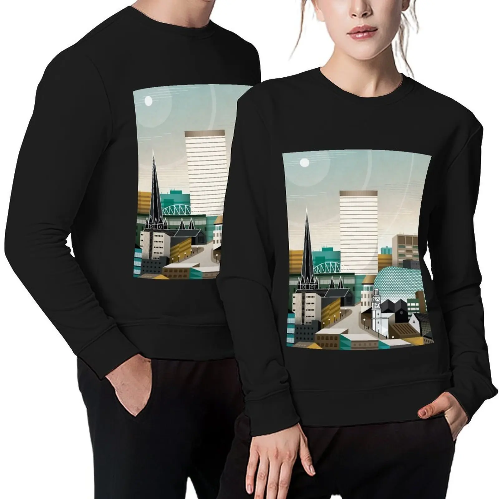 Digbeth In Tangent Pullover clothes for men blouse japanese style anime clothing sweatshirt men