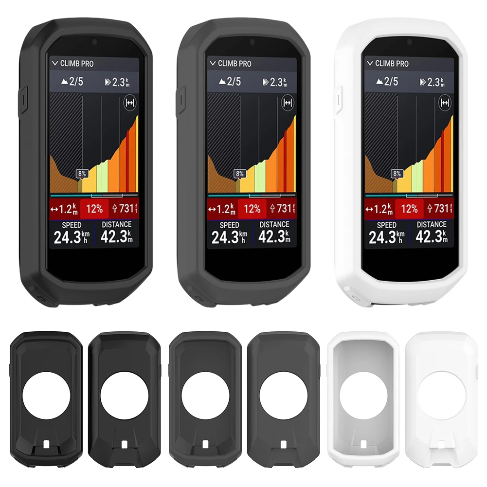 For Garmin Edge 1050 Silicone Case Protective Case Soft Anti-Drop All Inclusive Protective Case GPS Code Table Protective Cover