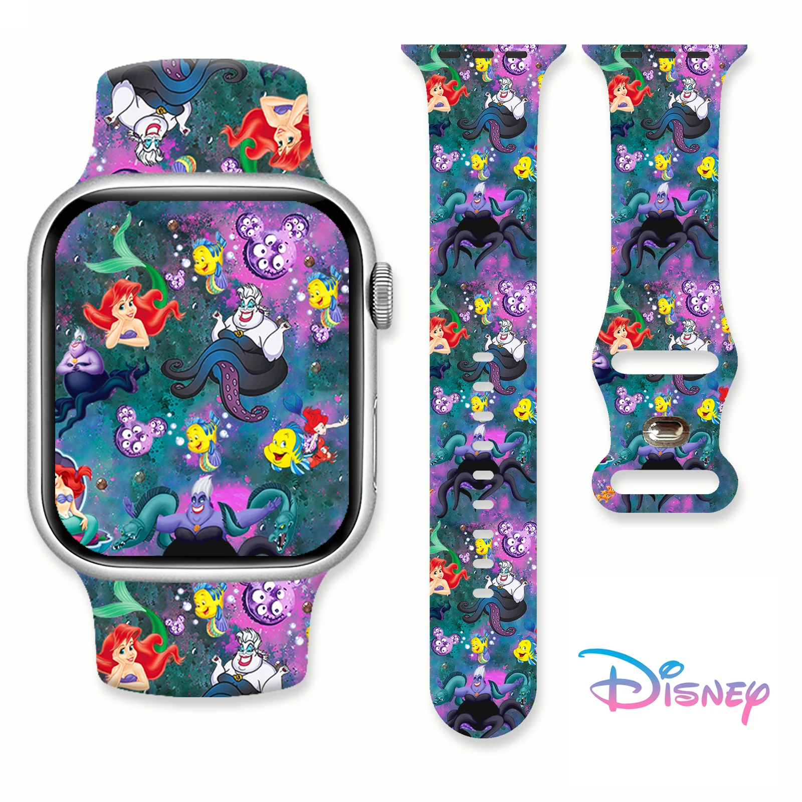 

Ursula Series Silicone Printed Strap for Apple Watch 11 10 9 8 SE Bands Replaceable Bracelet for iWatch 46mm 45mm 42mm 41mm 40mm