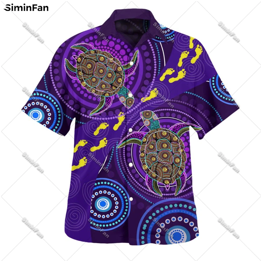 Koala Turtle Lizard Frog Eagle 3D Full Printed Hawaiian Shirt Men Summer Camisa Male Lapel Tshirt Female Top Unisex Beach Tee