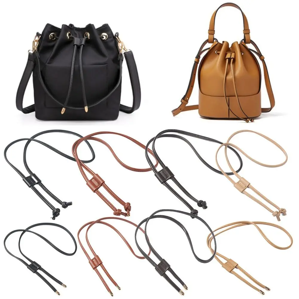 Bucket Bag Drawstring Detachable Backpack Strap Replacement Backpack Beam Pocket DIY Handmade PU Leather Bag Belt Accessories