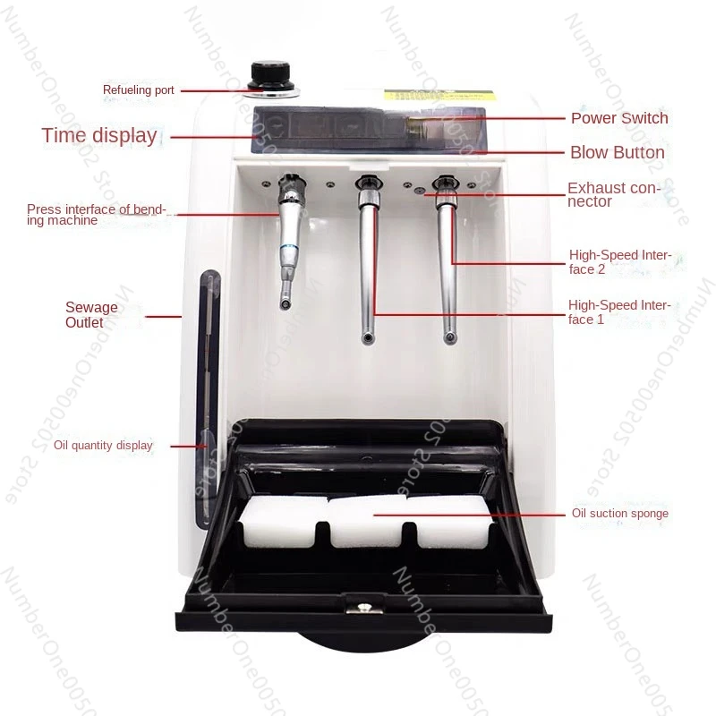 Dental Cleaning and Lubricating Machine Lubrication and Cleaning Handpiece Lubricator Lubricating Oil Device Dental Equipment