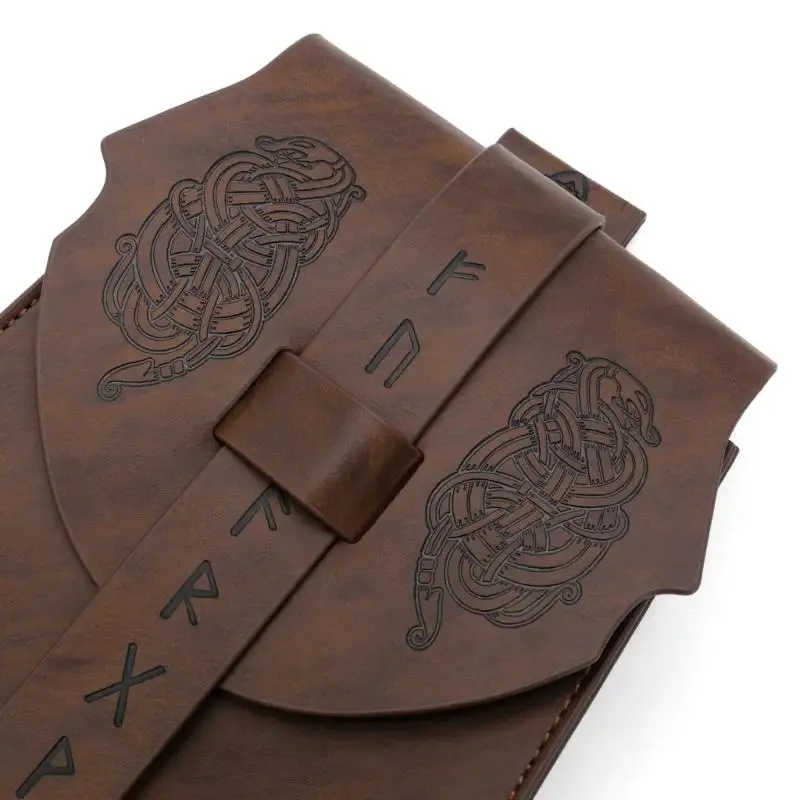 محفظة R1WE للعملات المعدنية من البولي يوريثان على طراز القرون الوسطى مع مقصورات متعددة للعب الأدوار #4