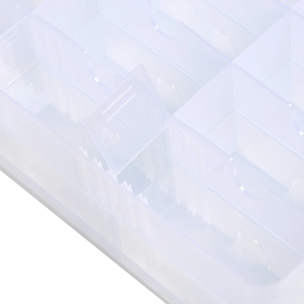 

Nail Polish Storage Box Clear Hard Plastic Organizer For 48 Bottles Portable Holder Case Nail Polish Bottle Holder