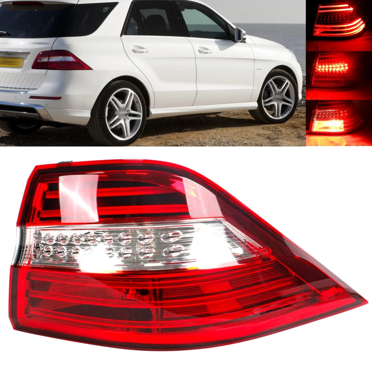 

Right Outer Side LED Tail Rear Lamp Light A1669063601 For Mercedes Benz W166 ML350 ML550 2012 2013 2014 2015 car assecories