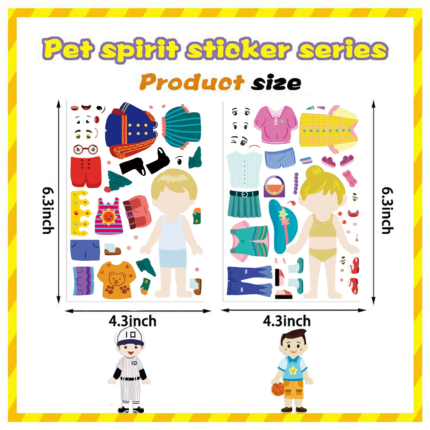 ملصقات تلبيس للأطفال مقاومة للماء مكونة من 8 أنماط لتزيين المجلات Guka وشارات ذات طابع INS للأطفال المبدعين