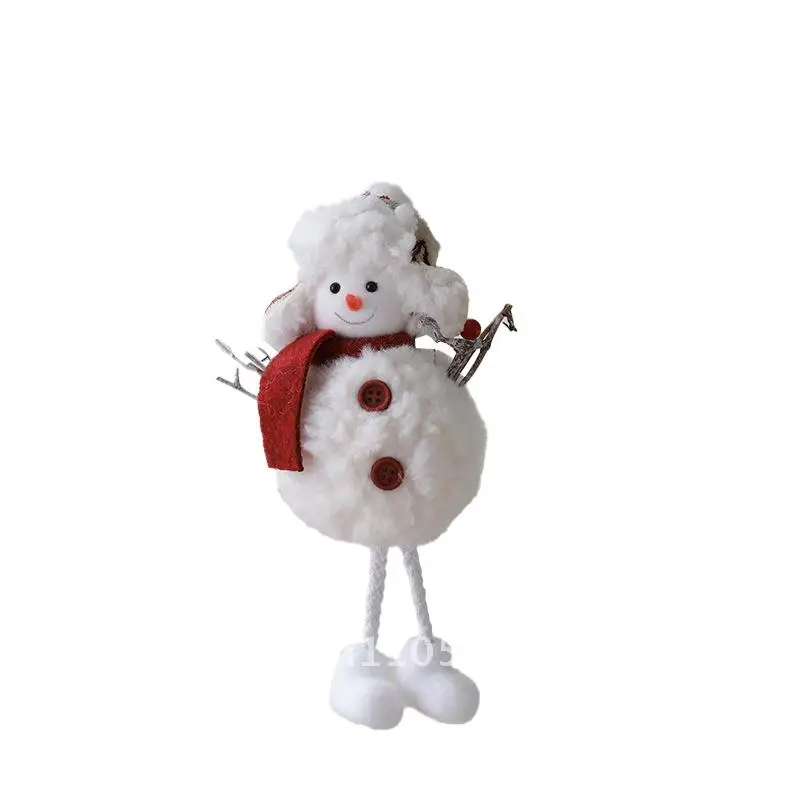 

Christmas Tree Pendant Decorations Christmas Plush Snowman Doll