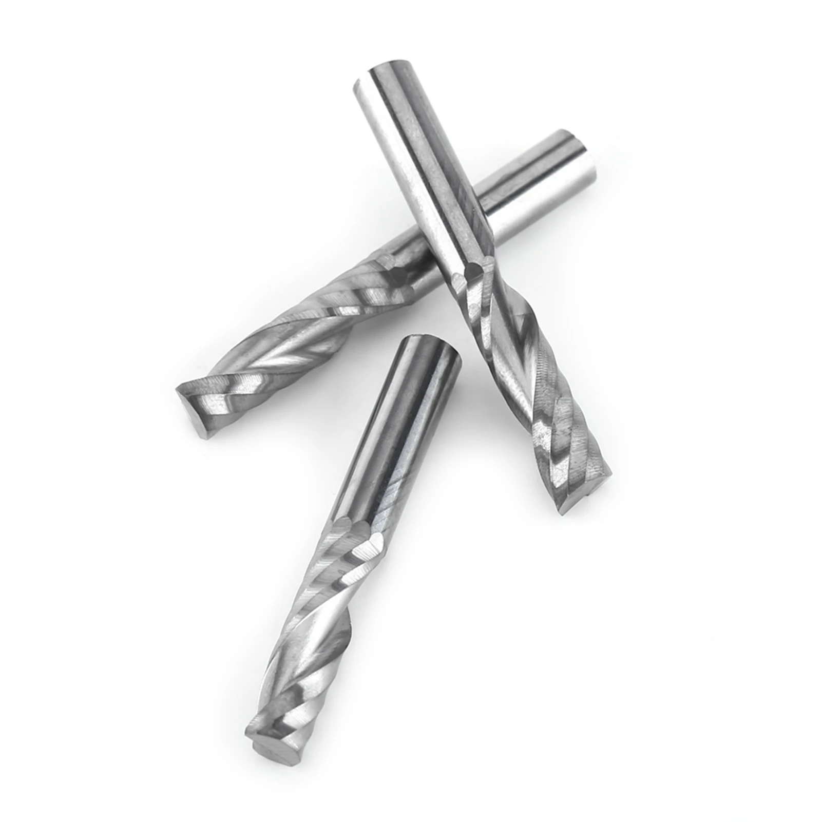 

5pcs 6mm Shank Tungsten Carbide Single Flute End Mills Spiral Cutters CNC Milling Bits