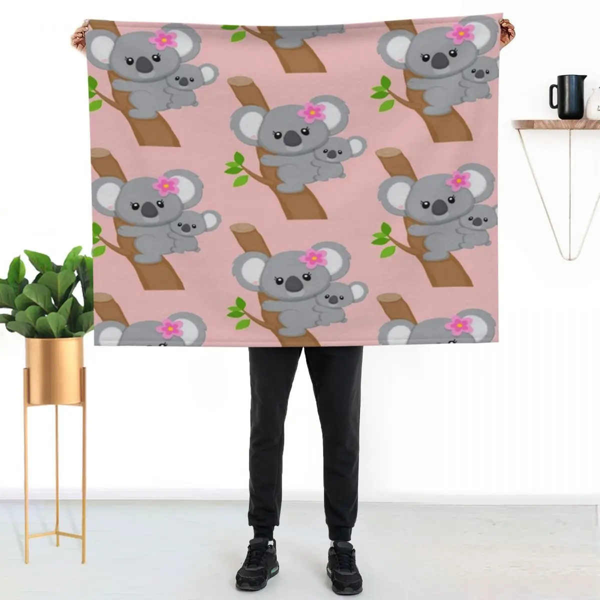 koala Throw Blanket Hair wednesday Weighted Winter beds Decoratives Summer Blankets