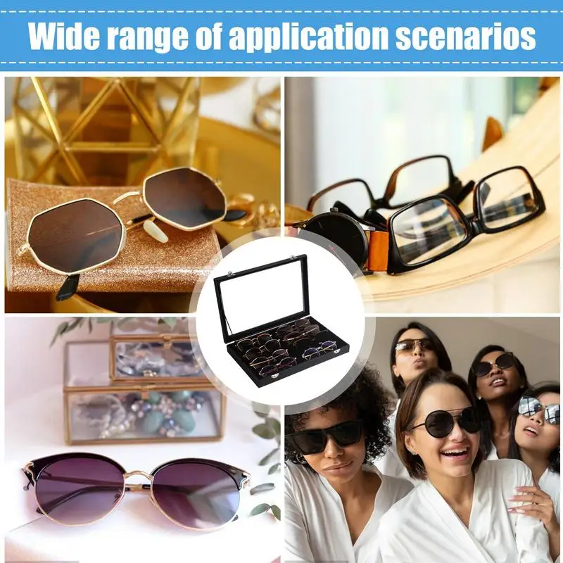 Sunglasses Storage Organizer Eyeglass Cases For Men Multifunctional Sunglasses Storage Box Sunglasses Jewelry Collection Case