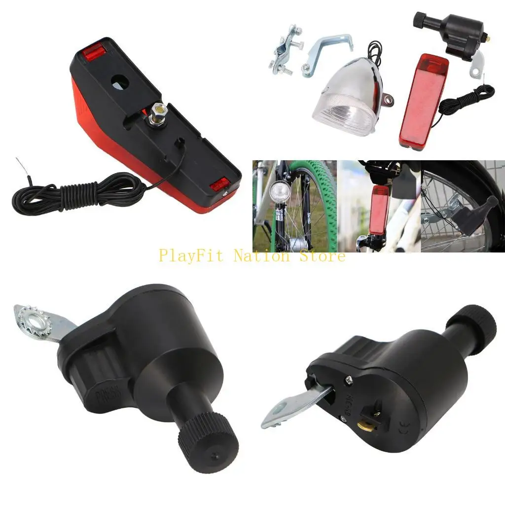 

242F Motorized Bike Friction Generator for Head Tail Light With Acesso