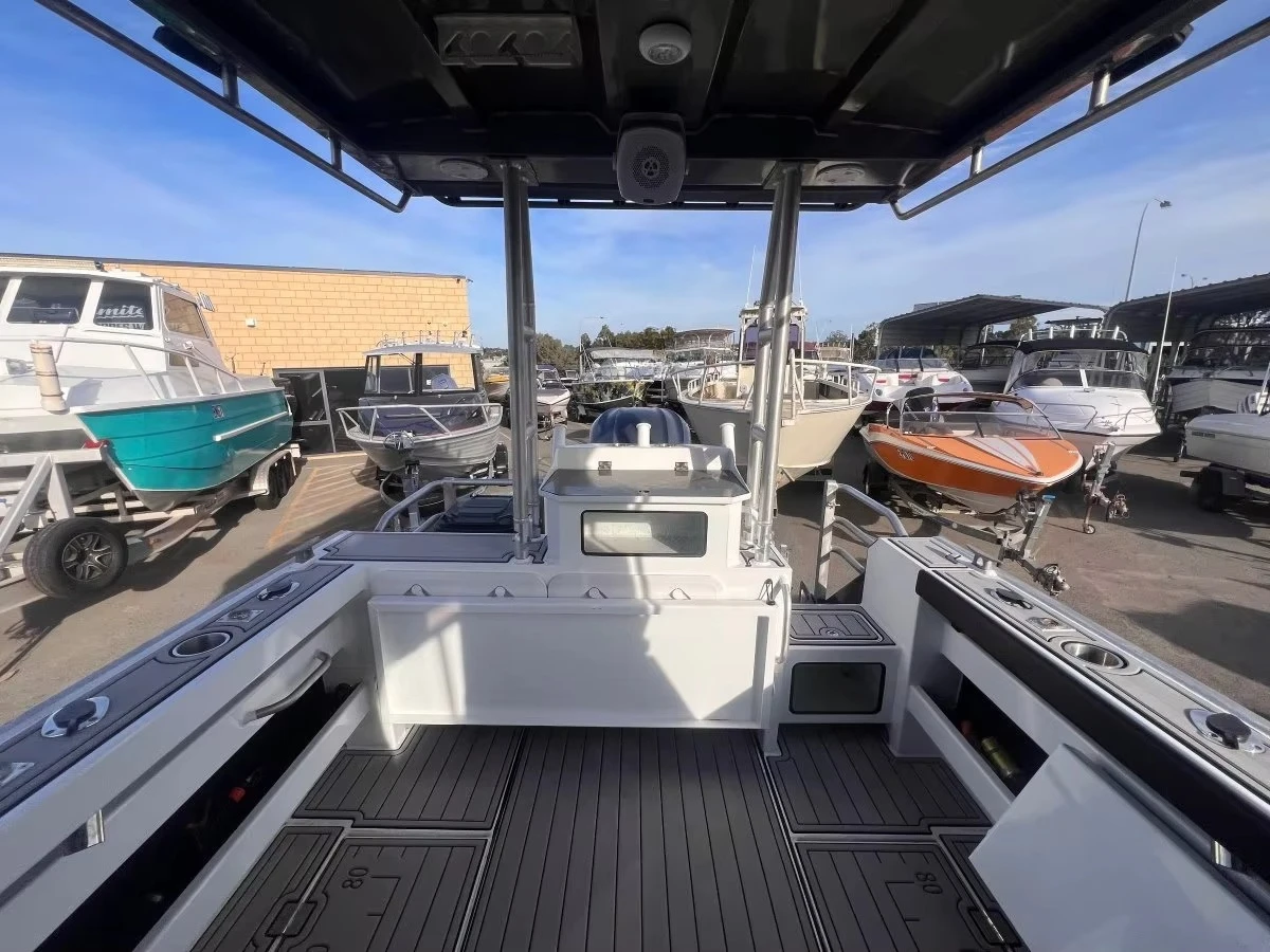 قارب الإنجيل 25ft يخت سرعة البحرية للمياه المالحة الألومنيوم قارب صيد المقصورة قارب للبيع #6