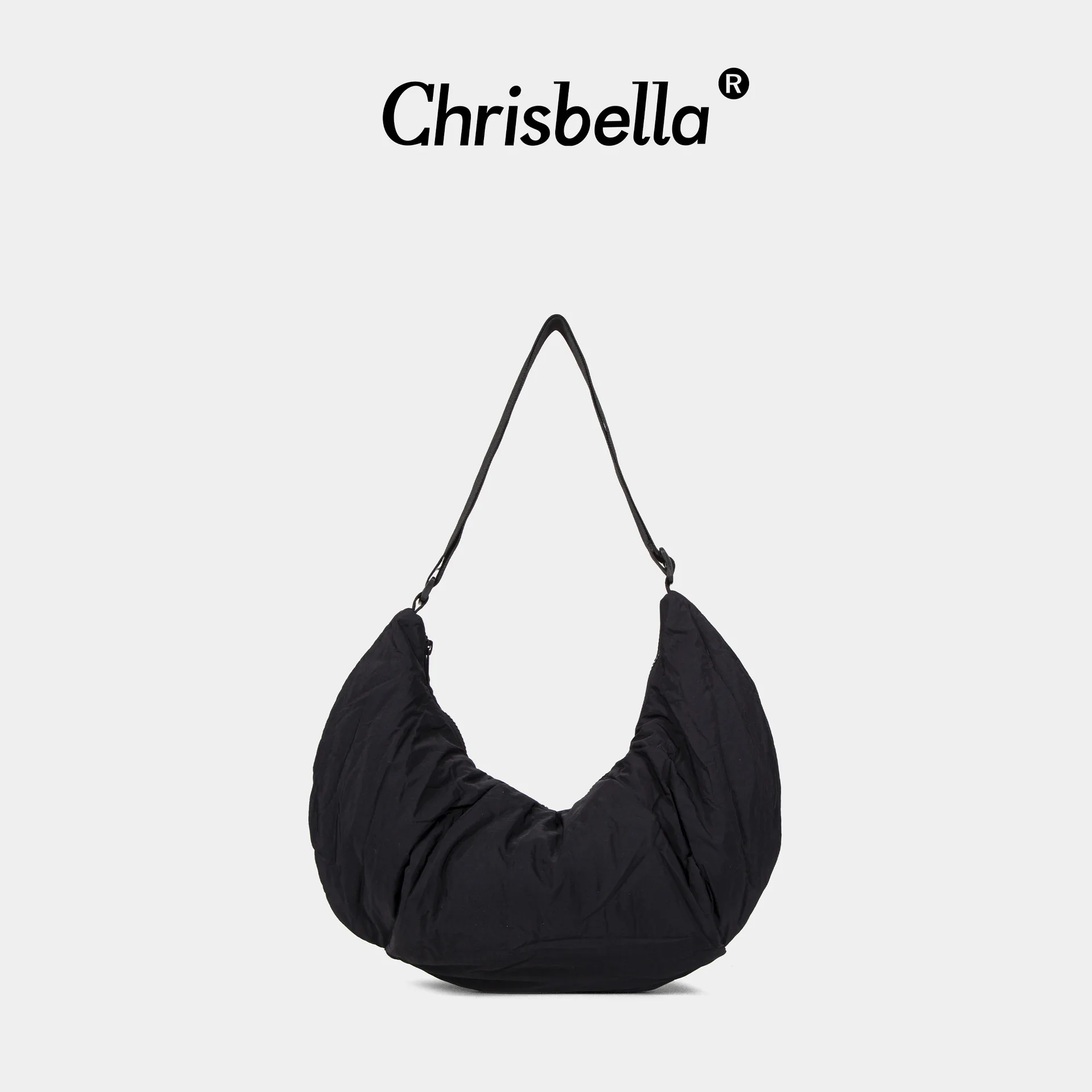 

Chrisbella Compact folding dumpling bag, casual messenger bag, large-capacity multi-functional solid color