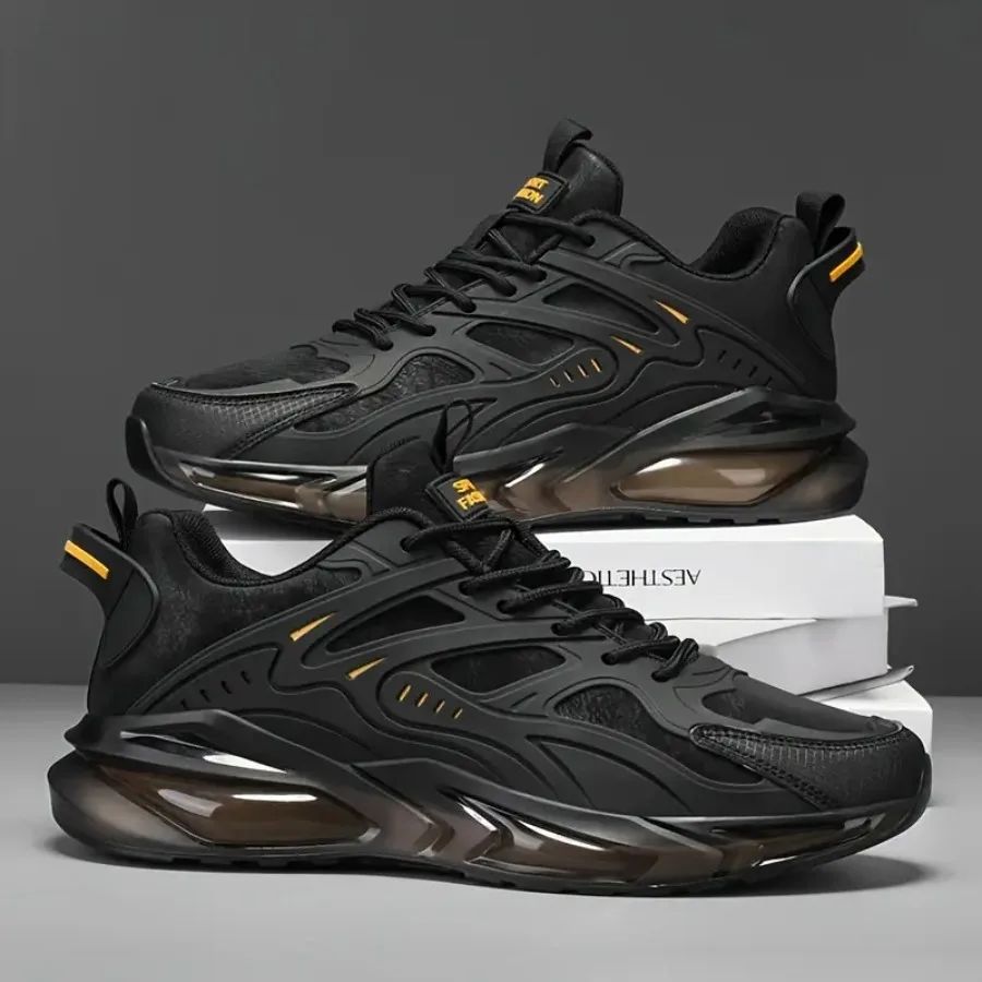 

Men's Casual Sneakers Lightweight Running Shoes Breathable Trainers with Thick Non-Slip Soles Comfortable for Daily Wear