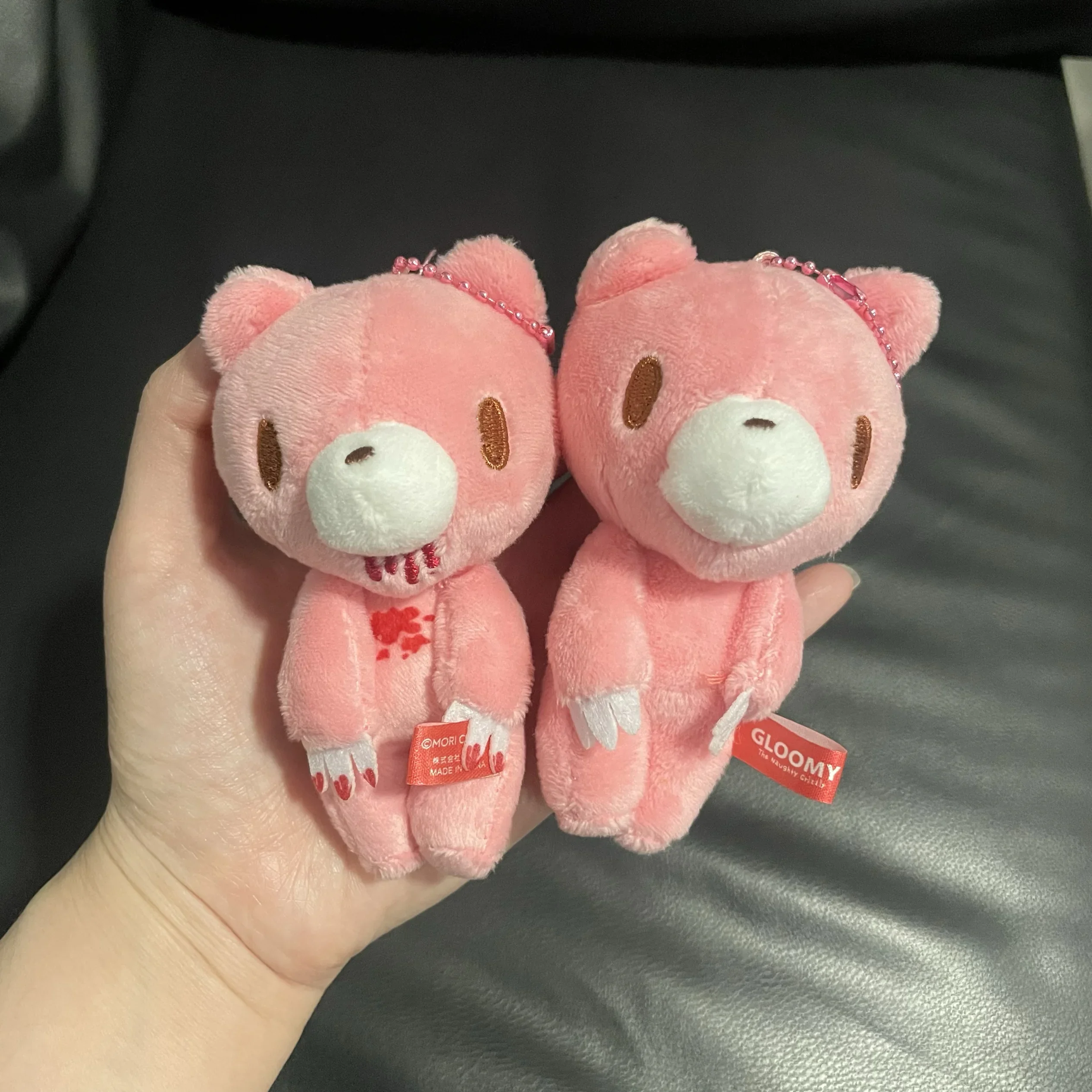 Rosa Bär Plüschtier Greifmaschine Klaue Kranich Puppe Schlüsselanhänger Taschenanhänger Rucksack Dekoration Kawaii Süßes Geschenk für Mädchen und Frauen
