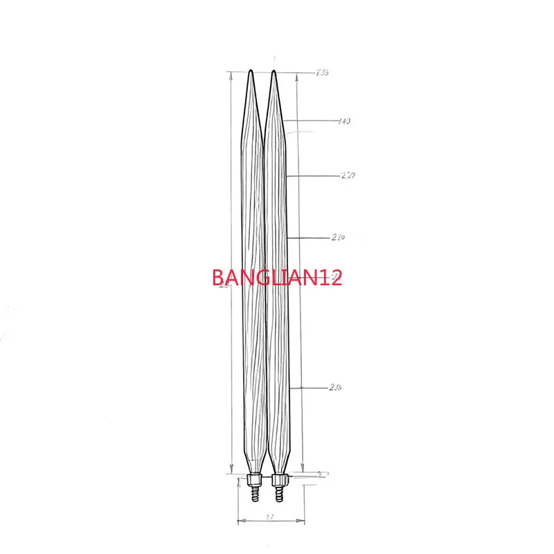 Light Luxury Simple Wood Knitting Needle, Hand-Polished Colored Wood Removable Ring Wooden Round Needle Set