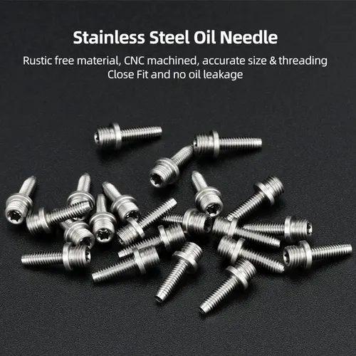 Imagen 2 del producto 5 pares de anillos de oliva con aguja de oliva y manguera de freno de disco hidráulico de 2500mm, tubo de presión de aceite de 3 capas para ajuste SRAM AVID Stealth-A-Majig