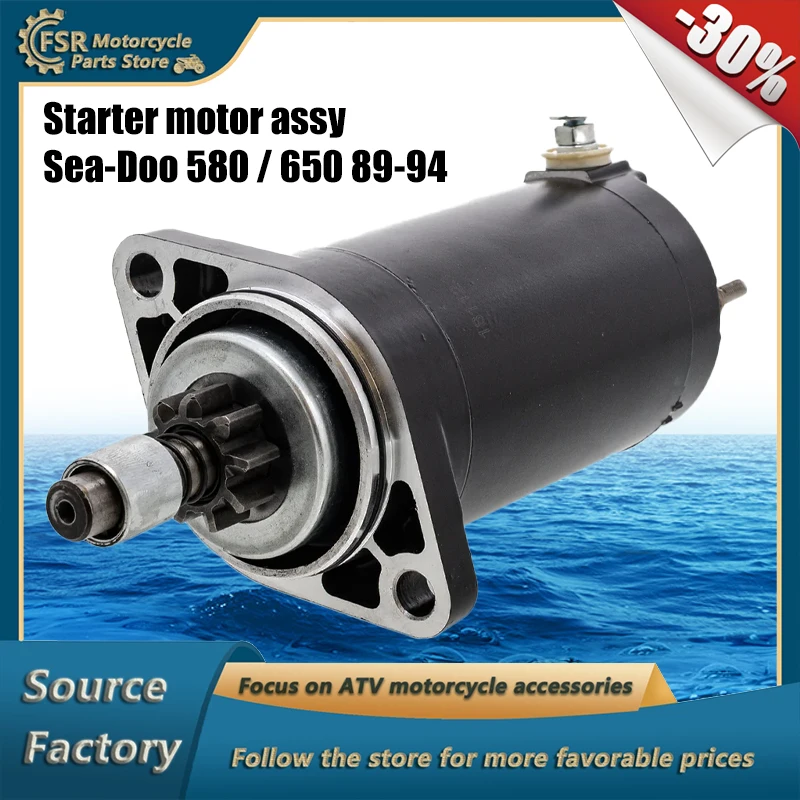

Starter motor assy,Fits Sea-Doo GT GTS GTX SP SPI SPX XP XPI Explorer Speedster 580/650 89-94,Jet Ski parts