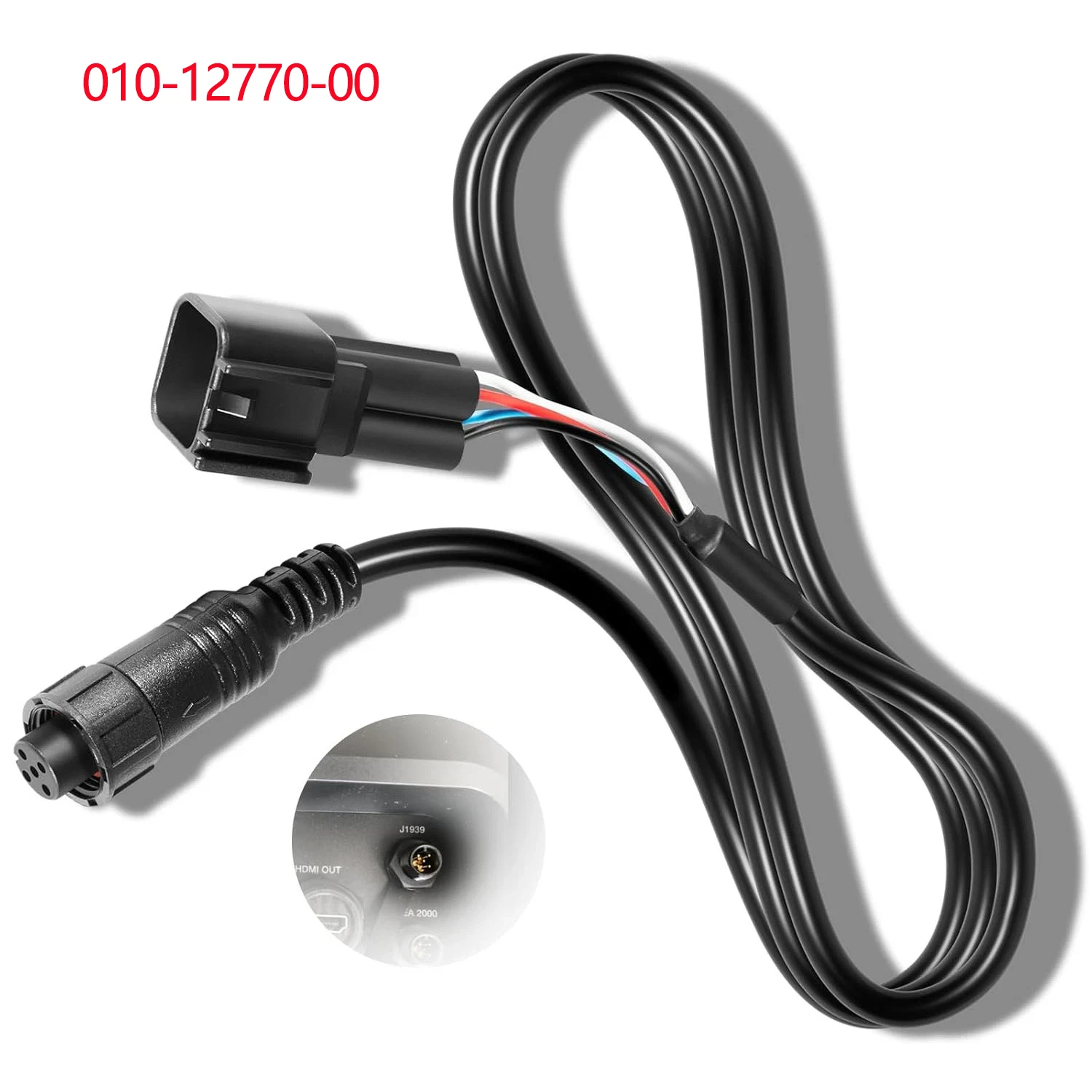 Ship Adapter Cable #010-12770-00 Fits for Yamaha Engine Bus, for Garmin J1939 Equipped GPSMAP Chartplotters (3 Feet, Waterproof)
