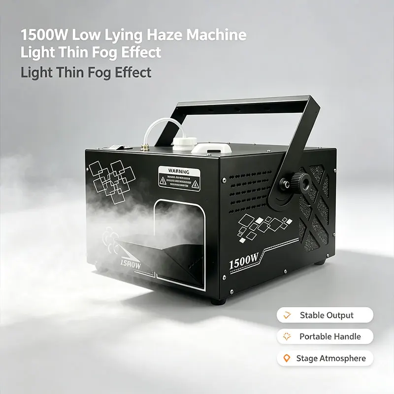 Mini 1500W Haze Machine with 1CH DMX512 Manual Control for Party Wedding Stage Security AC110-220V Best-Selling