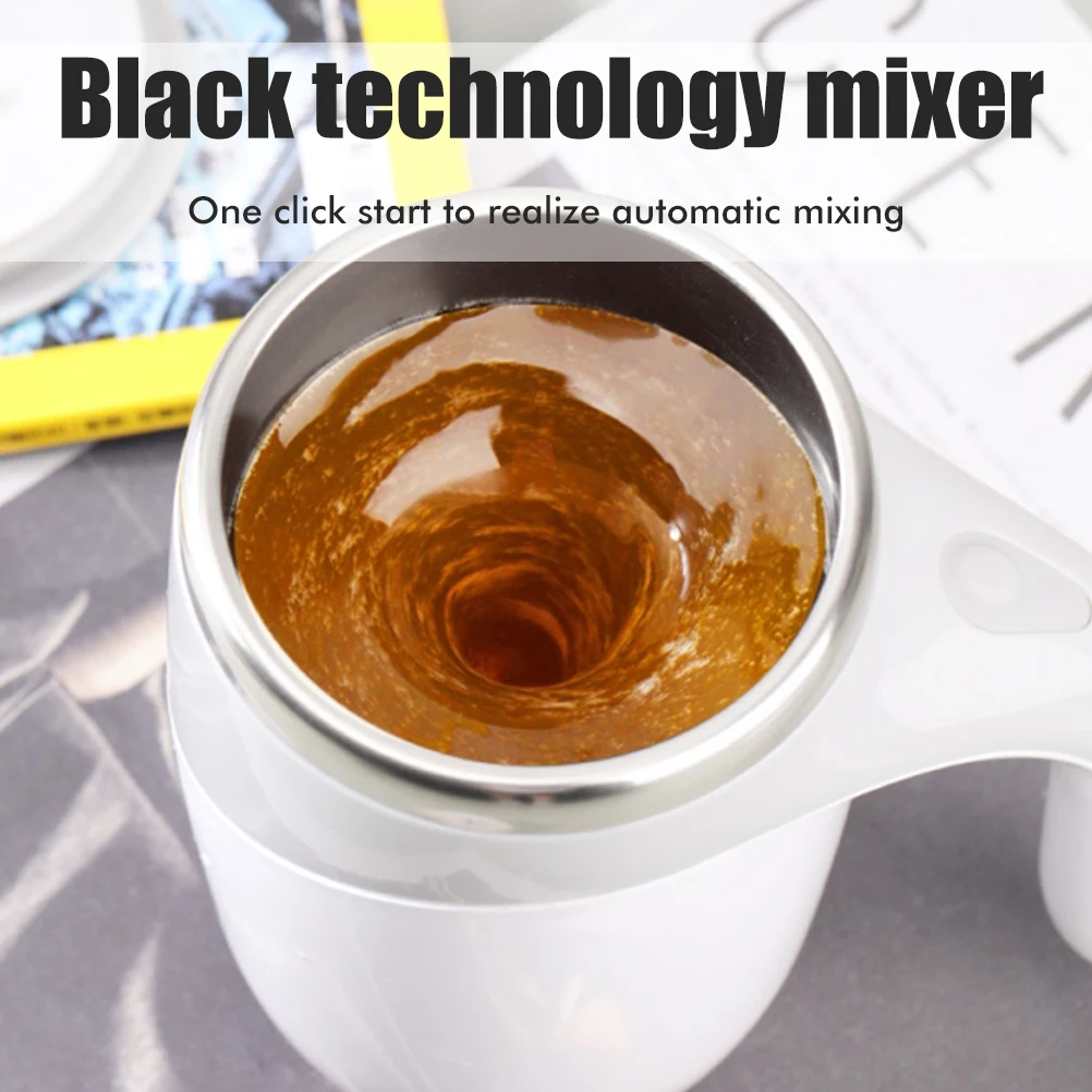Elektrischer automatischer Magnetrühr-Kaffeebecher – Heimbüro, Reisen, Heißgetränk-Mixerbecher für Milchtee und Kaffee