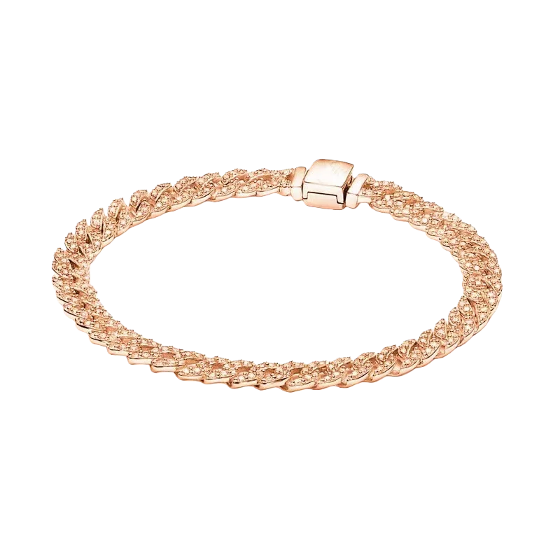 Hot selling S925 Sapphire Tassel Tennis Chain Gold Cuba Inlaid Round Chain DIY Neutral Multi functional Jewelry
