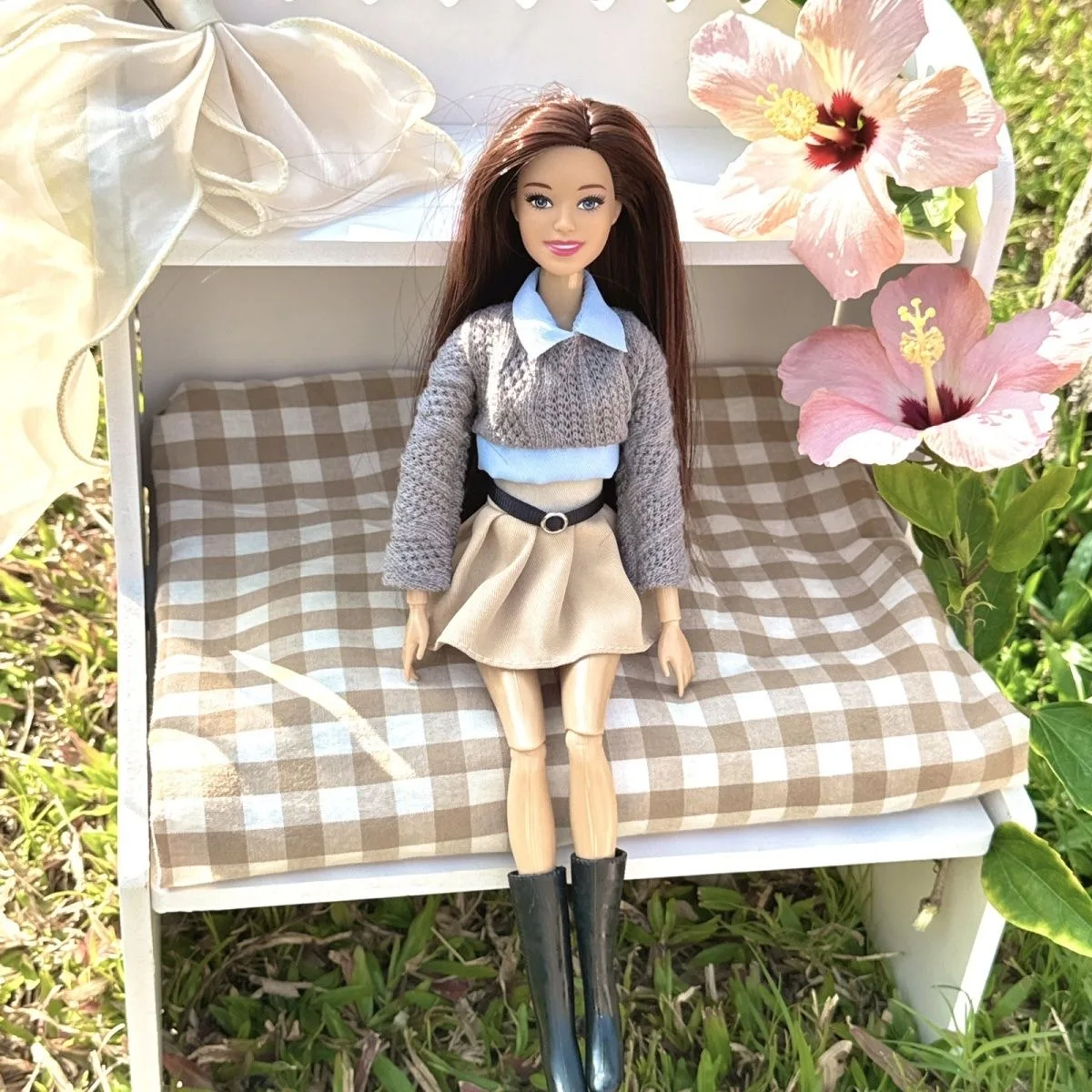 2025 nouvelle mode supermodèle poupée collège Style vêtements ensemble 30 cm 1/6 BJD poupée articulations mobile cheveux épais fille jouer maison jouets cadeau