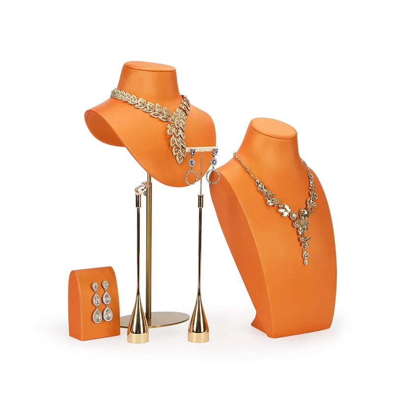 Jewelry props orange high-end window set of counter accessories display display display display jewelry props