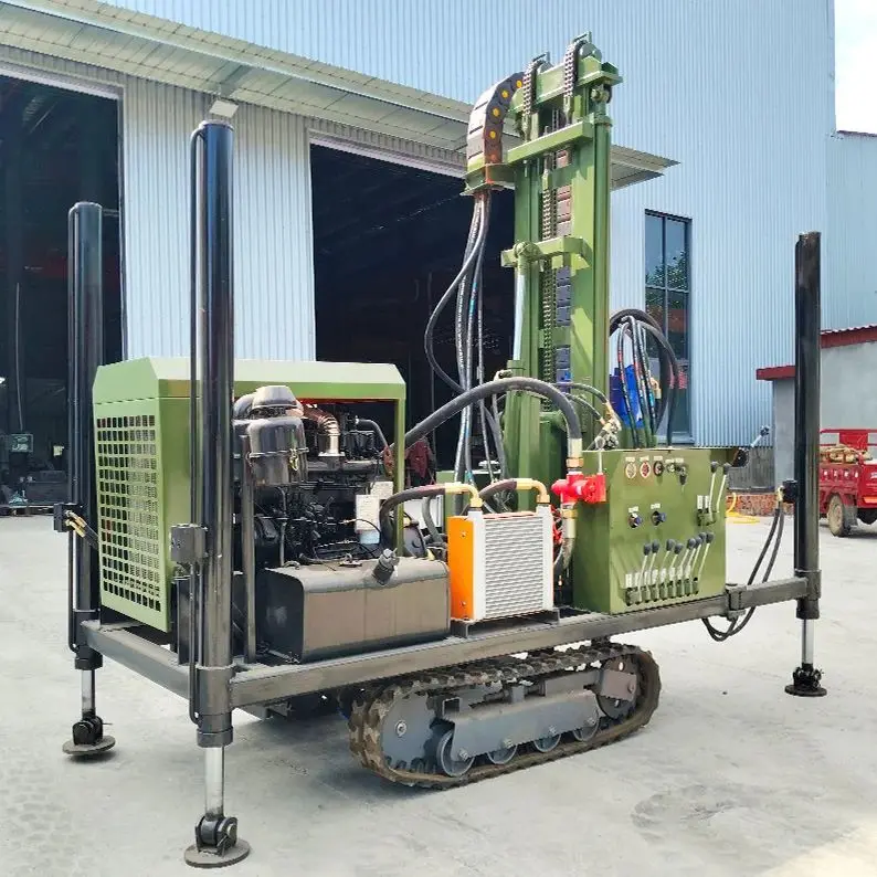 

Индивидуальная буровая установка для водяных скважин на 200 м, дизельная, гидравлическая, роторная, портативная, высокоточная буровая техника